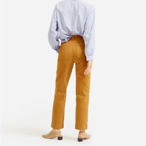 Everlane 00 Golden Straight-Leg High Rise Jeans Ankle Cropped